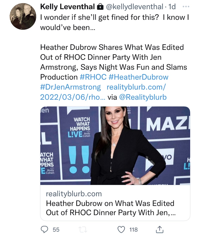 RHOC Kelly Dodd Suggests Bravo Had Double Standards for Heather Dubrow