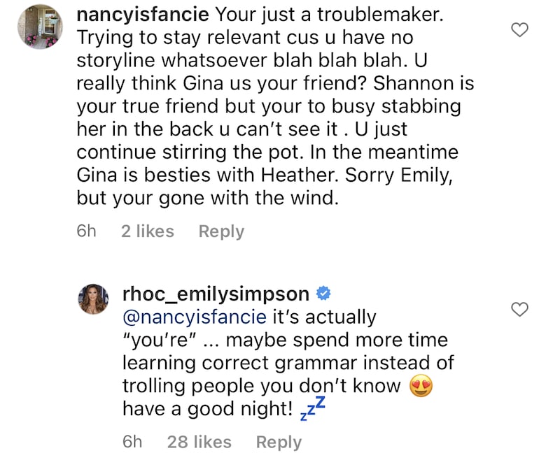 RHOC Emily Simpson Reacts to Being Labeled a Troublemaker