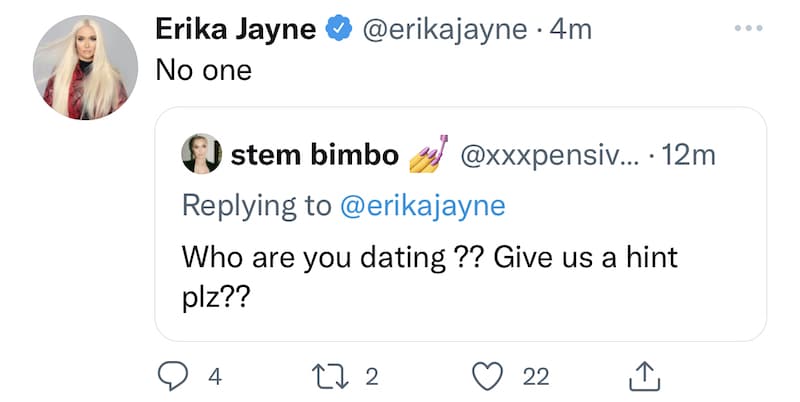RHOBH Erika Jayne is Dating No One After Thomas Girardi Split