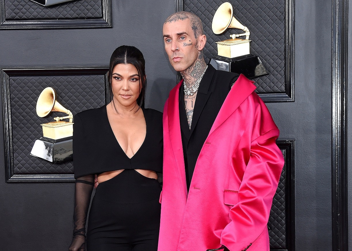 Kourtney Kardashian Marries Travis Barker in Las Vegas Hours Just After He Performs at the Grammys with Elvis Impersonator Acting as Officiant