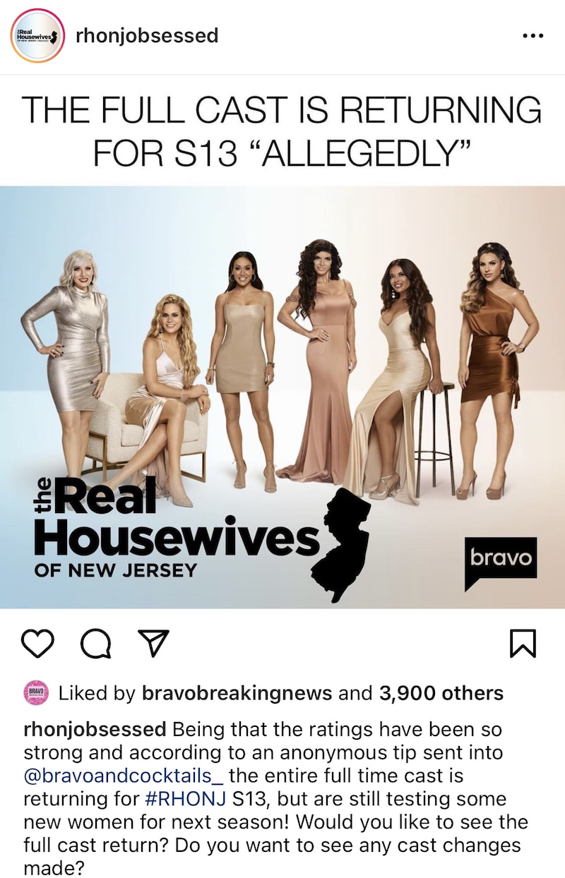 RHONJ Season 13 Cast Will Reportedly Remain the Same