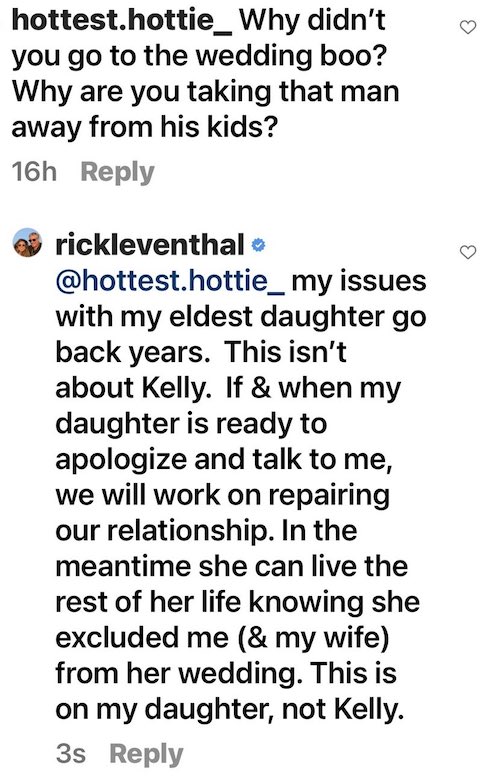 Rick Leventhal says daughter's wedding snub has nothing to do with Kelly  Dodd