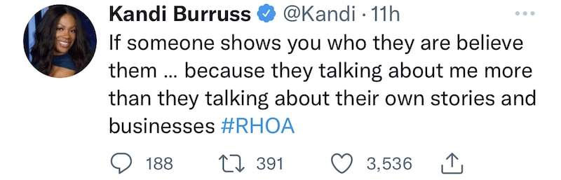 RHOA Kandi Burruss Thinks Marlo's Talking More About Her Than Herself