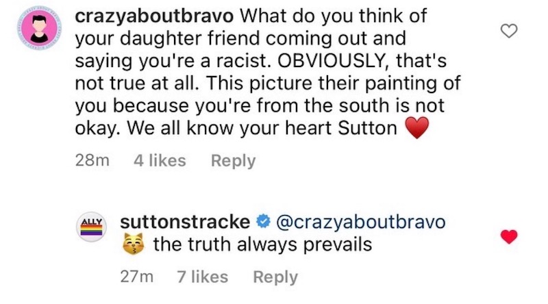 RHOBH Sutton Stracke Says the Truth Prevails Amid Racism Rumors