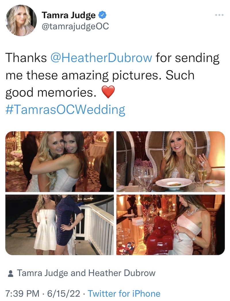 RHOC Tamra Judge Confirms She's in Good Place WIth Heather Dubrow