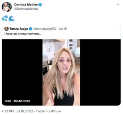 Tamra Judge is Returning to RHOC! Slams Jill Zarin For Leak