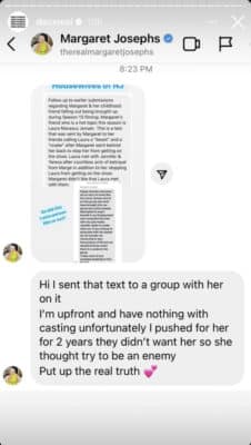 Margaret Josephs' Text Messages Leak as She Slams RHONJ Star
