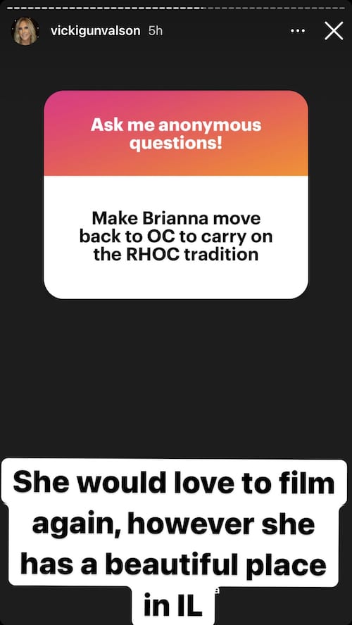Vicki Gunvalson Admits Briana Would Love to Film RHOC