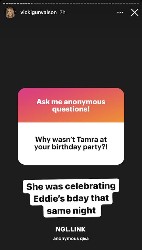 RHOC Vicki Gunvalson on Why Tamra Judge Didn't Attend Birthday