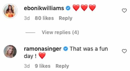 RHONY Eboni K Williams and Ramona Singer React to Sonja Morgan Throwback
