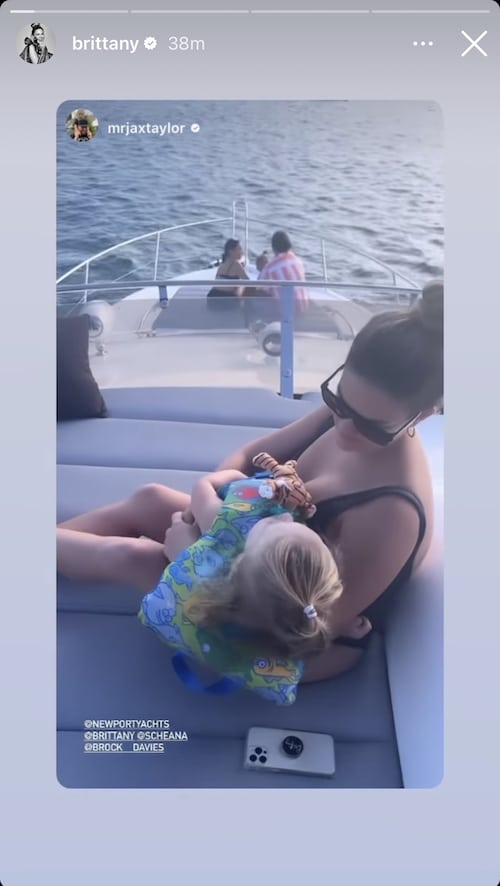 Vanderpump Rules Brittany Cartwright on Boat With Son Cruz