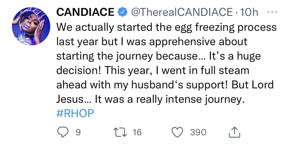 Candiace Dillard Bassett on Sharing Her Egg Freezing on RHOP