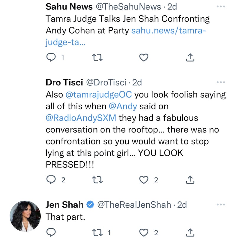 RHOSLC Jen Shah Shades Tamra Judge for Claiming She Confronted Andy Cohen at Party