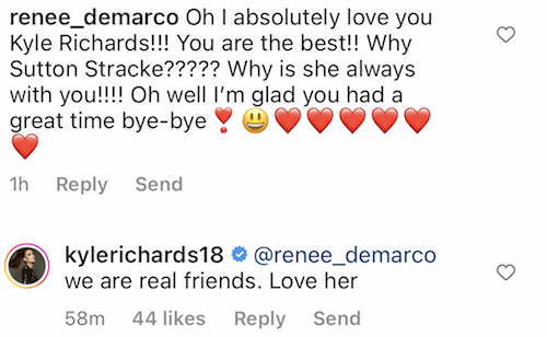 RHOBH Kyle Richards Confirms She and Sutton Stracke Are Real Friends