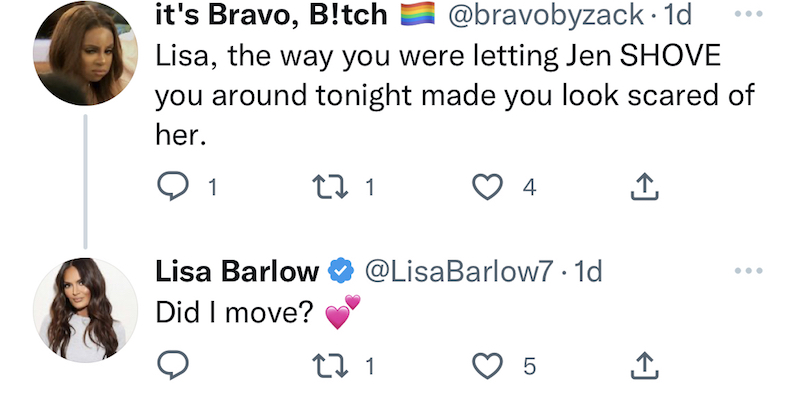 RHOSLC Lisa Barlow Denies Being Scared of Jen Shah