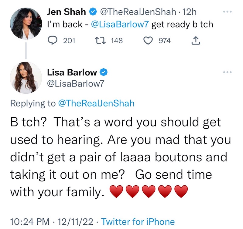 RHOSLC Lisa Barlow Shades Jen After She Returns to Twitter