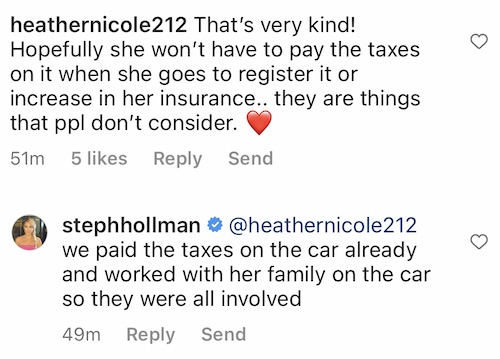 RHOD Stephanie Hollman Confirms She Paid Taxes on Housekeeper's New Car