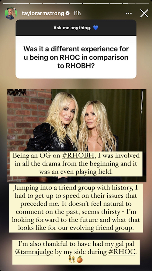 Taylor Armstrong on Differences Between RHOC and RHOBH