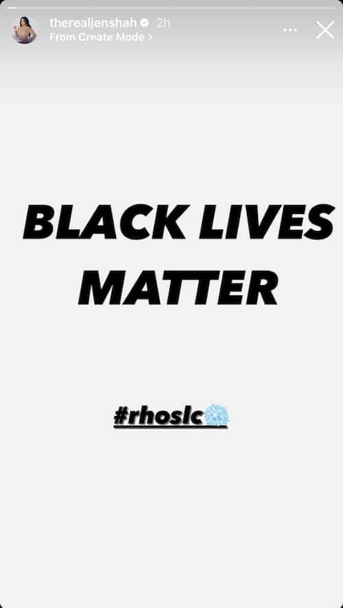 RHOSLC Jen Shah promotes Black Lives Matter movement amid Angie K scandal