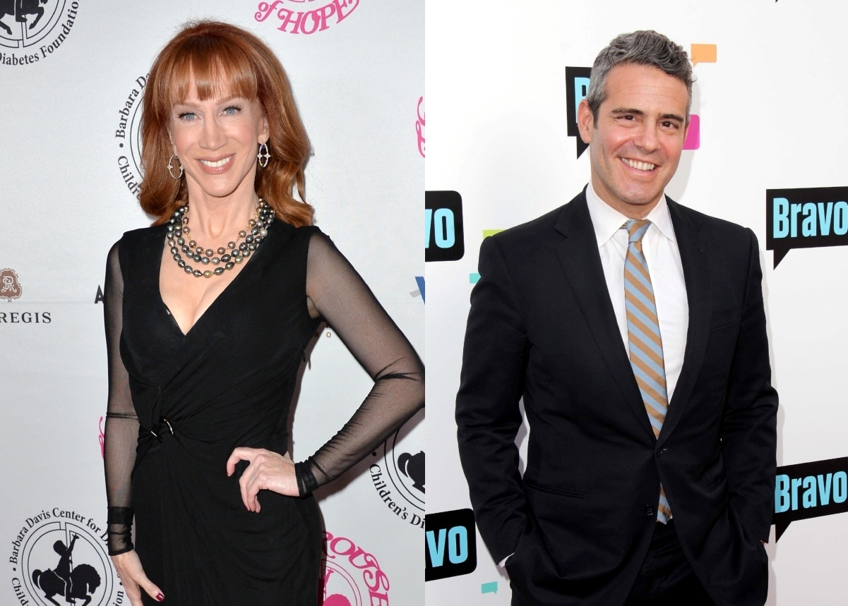 Kathy Griffin Reignites Andy Cohen Feud After Replacing Her as CNN’s NYE Co-Host as Andy Takes Mystery Shots Amid Alcohol Ban and Lisa Rinna Weighs in
