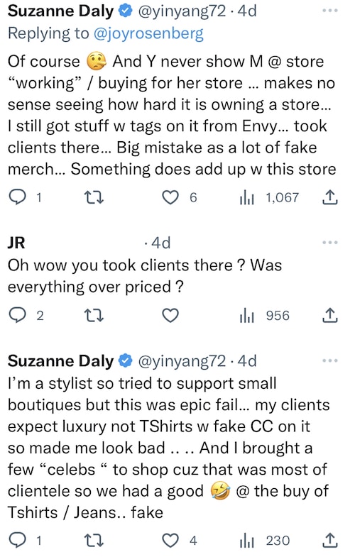 RHONJ Melissa Gorga Accused of Selling Fake Items at Envy Boutique