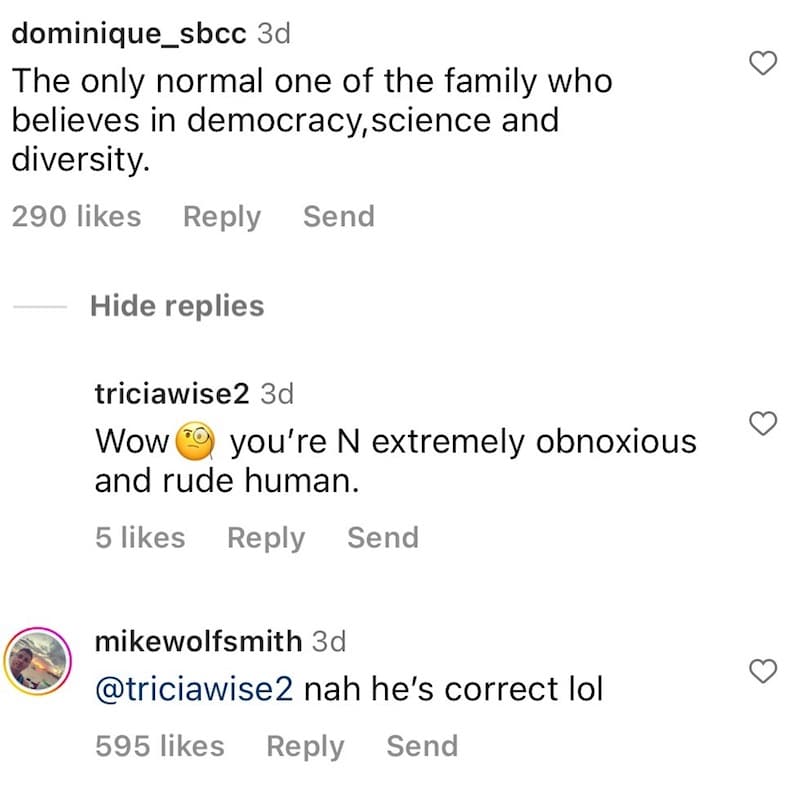 RHOC Mike Wolfsmith Claims He's Only Family Member Who Believes in Democracy, Science, and Diversity