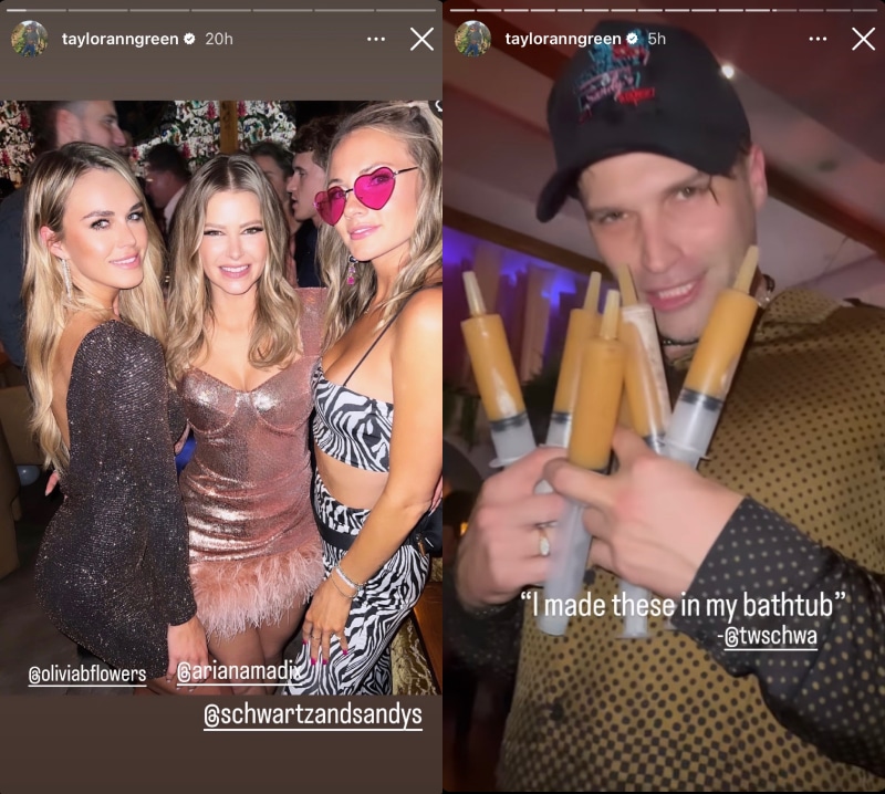 Southern Charm Taylor Ann Green at Schwartz and Sandy's on NYE With Tom Schwartz