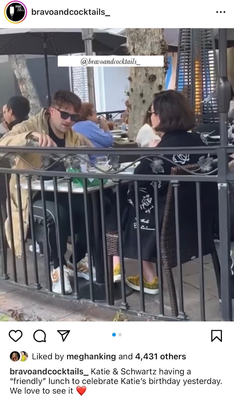 Vanderpump Rules Tom Schwartz Takes Katie Maloney to Lunch on Her Birthday