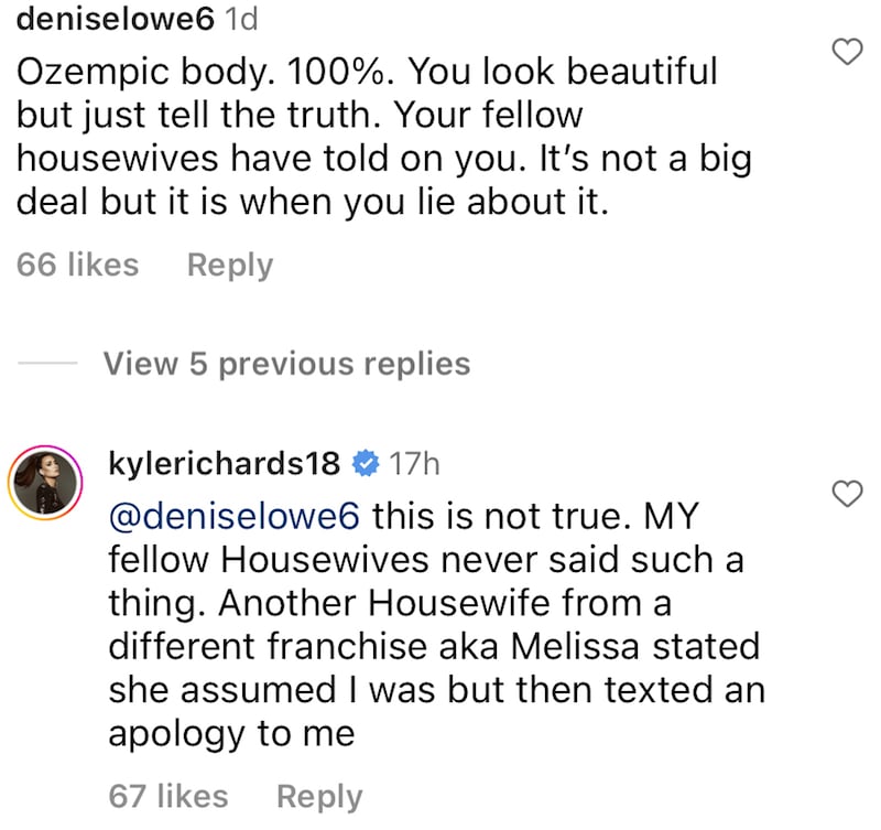 RHOBH Kyle Richards Shades Melissa Gorga for Assuming She Was on Ozempic