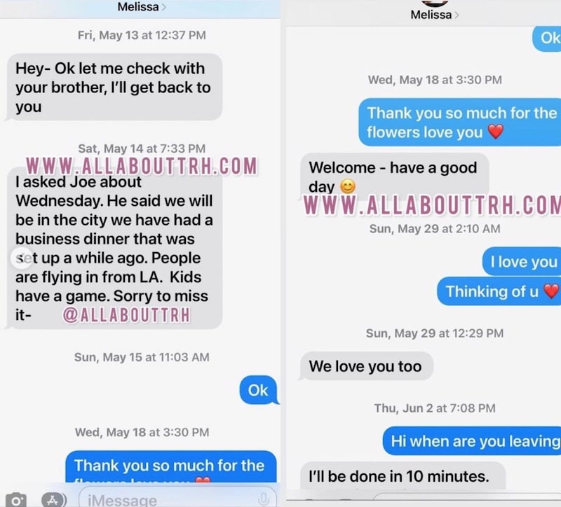 RHONJ Teresa Giudice Tells Melissa Gorga She Loves Her in Leaked Texts