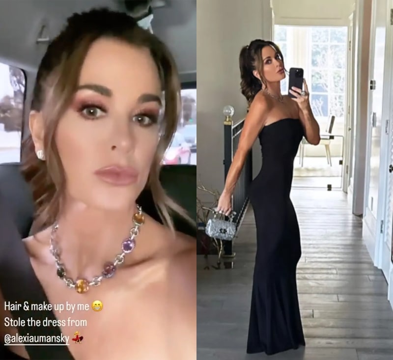 RHOBH Kyle Richards Wears Daughter's Dress to Oscars During Weight Loss
