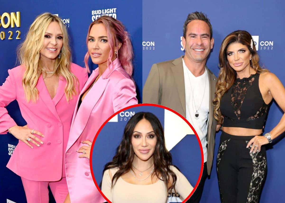 Teresa Giudice Slams Tamra and Teddi as “S**t Starters” After They Poke Fun at Luis’ “Hand Hold” with Melissa Amid Conversation on RHONJ