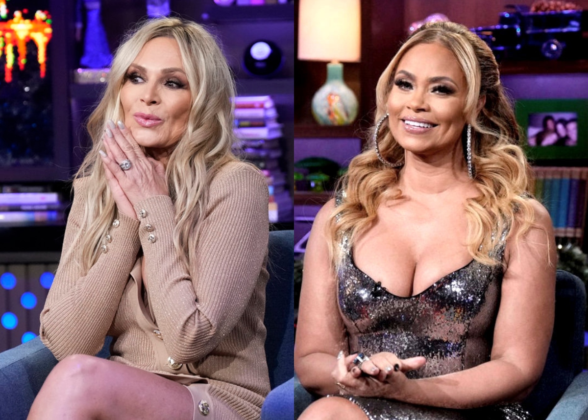 Tamra Judge and Gizelle Bryant Tamra Judge Accuses Gizelle Bryant of Self-Producing on RHUGT, Tells Her to "Sit Down" and Teases “Twisted” New Season of RHOC as Teddi Weighs in