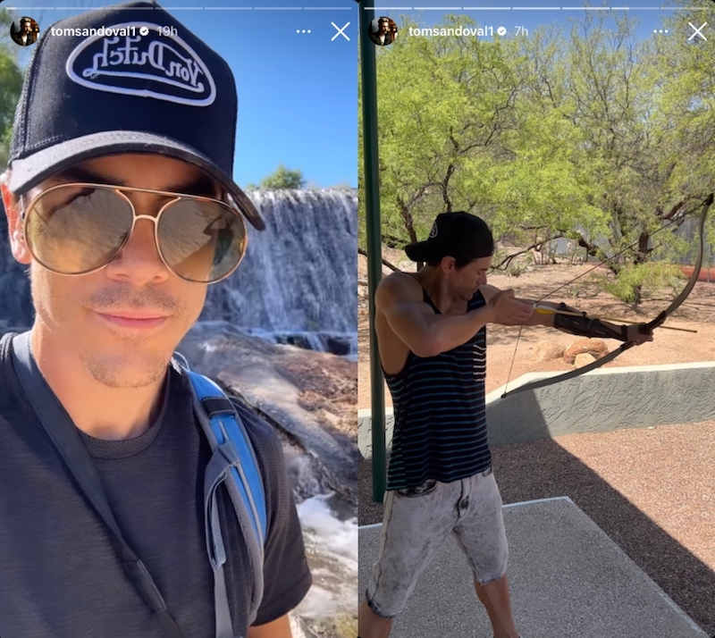 Vanderpump Rules Tom Sandoval at Ranch in Arizona After Raquel Leviss Affair
