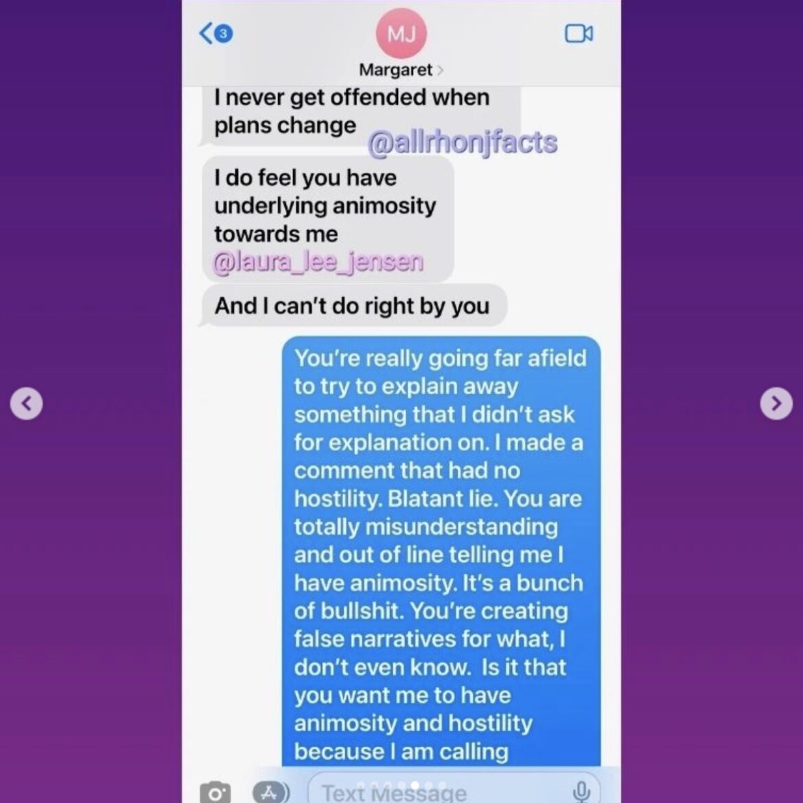 RHONJ's Margaret Josephs’ ExBFF Leaks Text About Friendship
