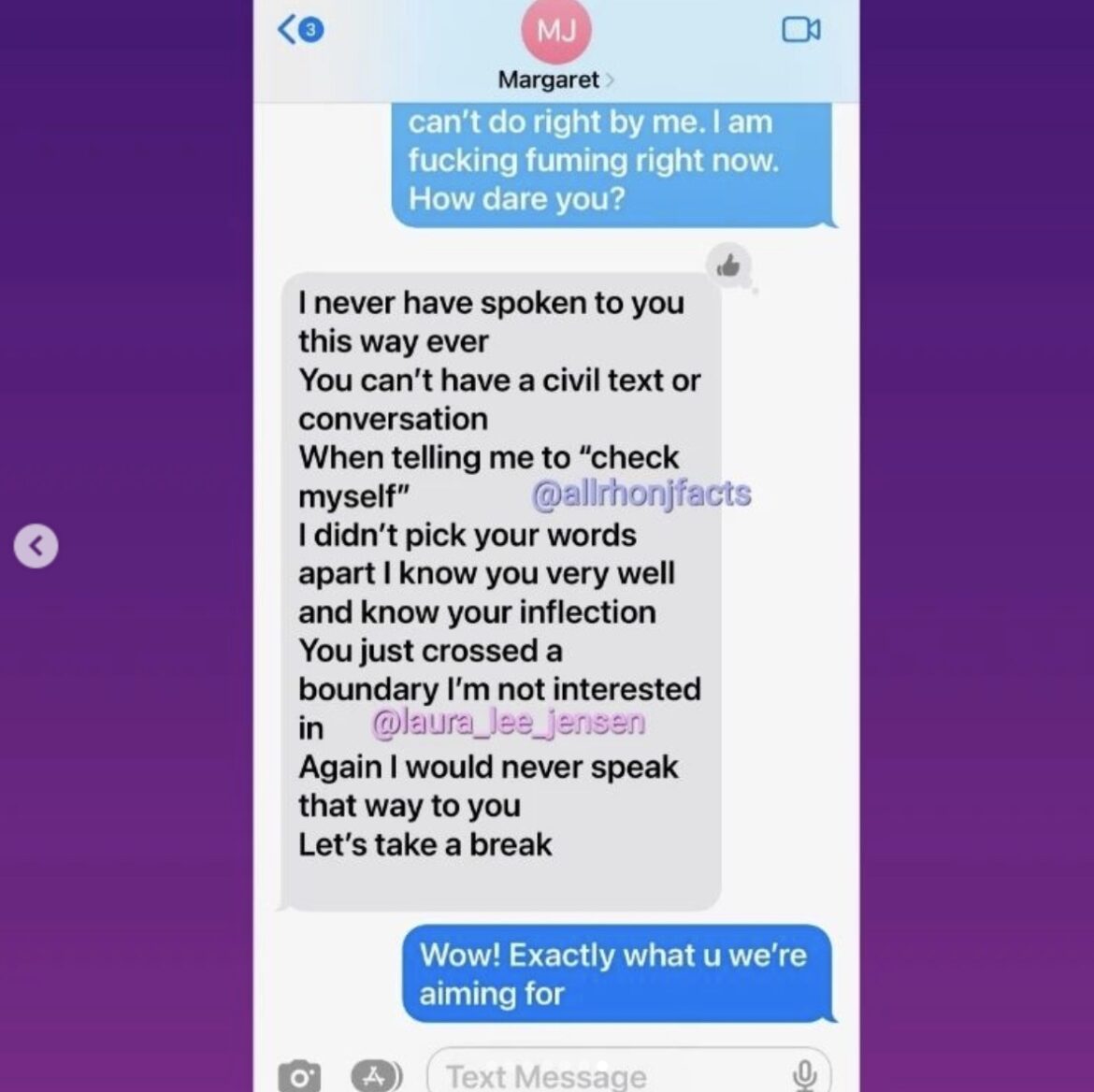 RHONJ's Margaret Josephs’ ExBFF Leaks Text About Friendship