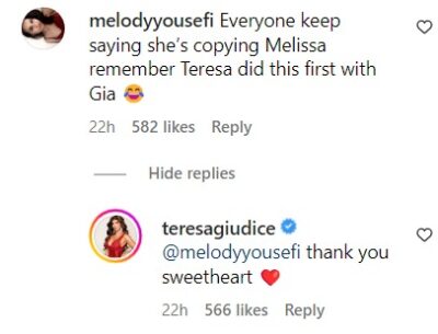 PICS: Teresa Giudice Fires Back at Claims She Copied Melissa