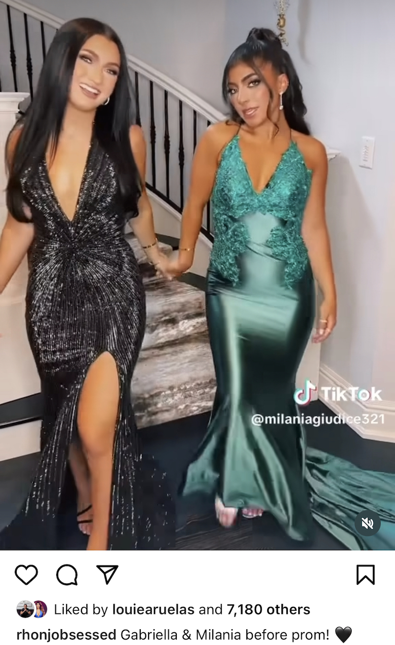 RHONJ Gabriella and Milania Giudice Before Prom