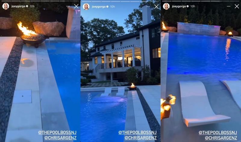 RHONJ Joe Gorga Shows Off New Backyard Pool