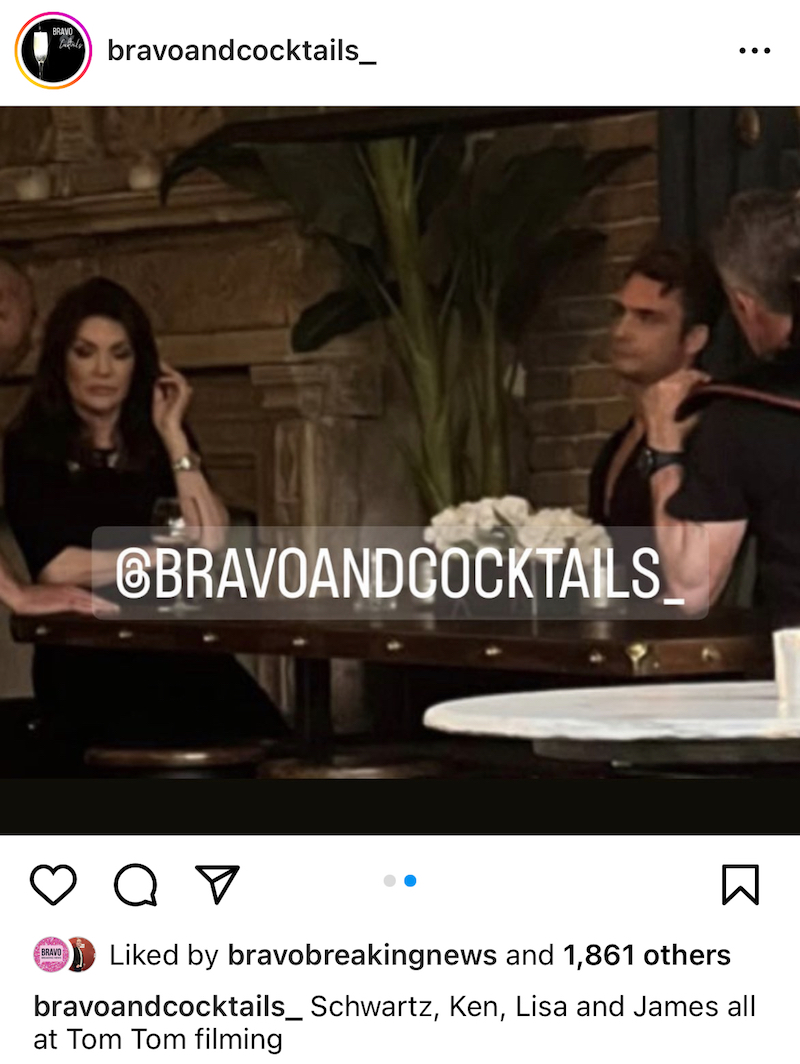 Lisa Vanderpump Films Season 11 With James Kennedy