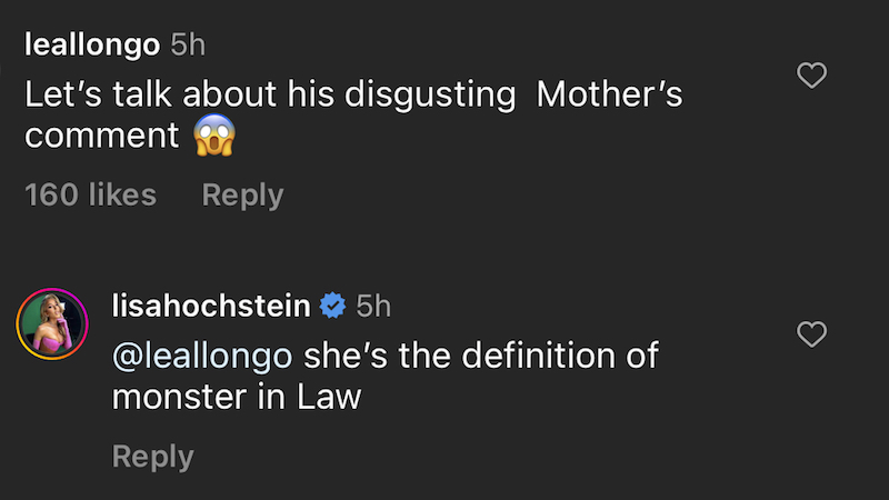 RHOM Lisa Hochstein Slams Lenny's Mom as a Monster