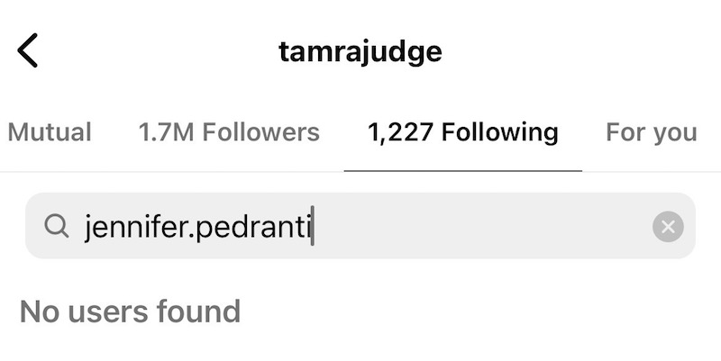 Tamra Judge Unfollow Jennifer Pedranti on Instagram Amid RHOC Drama