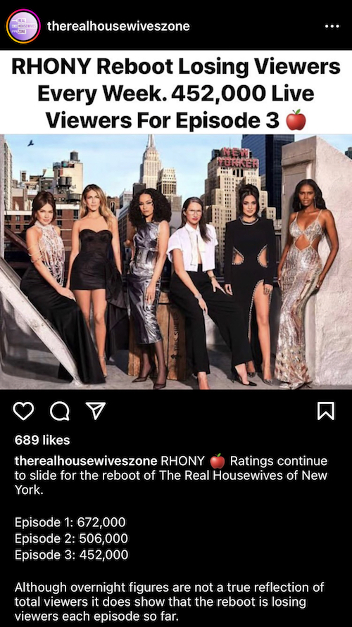 RHONY Ratings Are Dropping Each Week After Cast Reboot