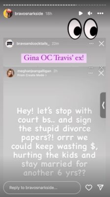 'RHOC' Gina’s Boyfriend Travis Mullen's Ex Wife Claps Back at Him