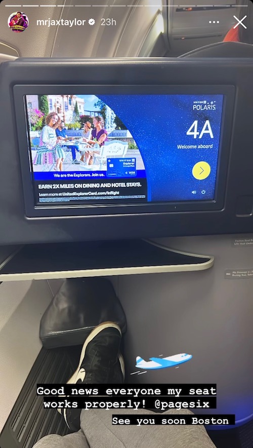 Jax Taylor Shades JetBlue After First Class Seat Malfunction