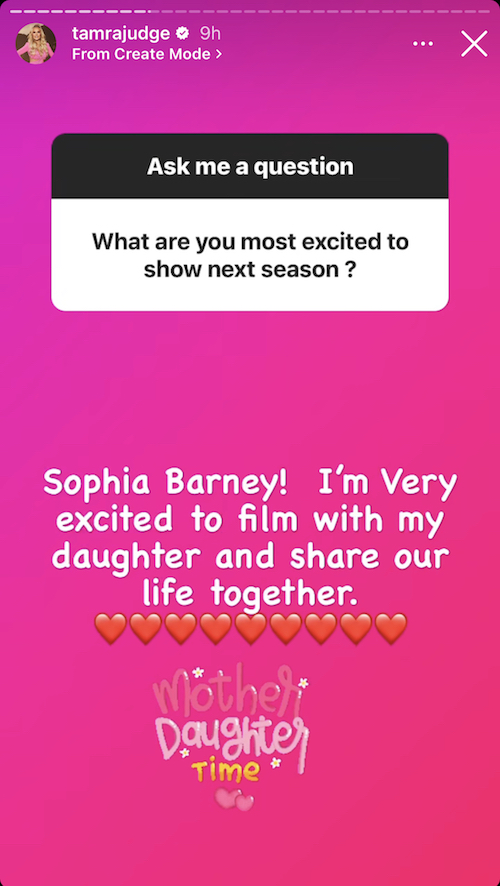 Tamra Judge Excited to Show Daughter Sophia on RHOC Season 18