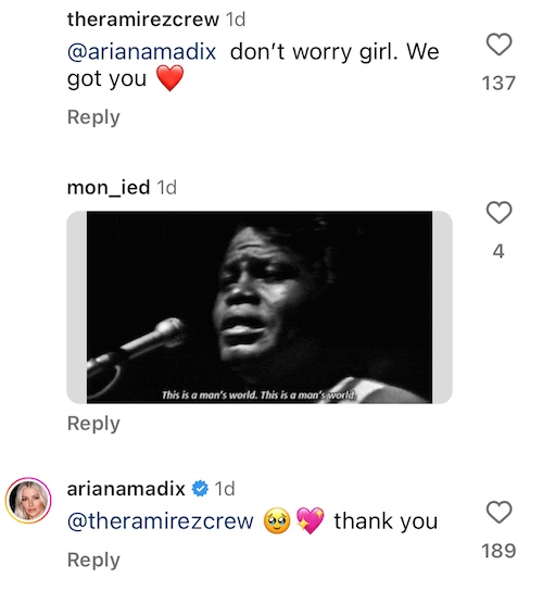 Vanderpump Rules Ariana Madix Gets Support From IG