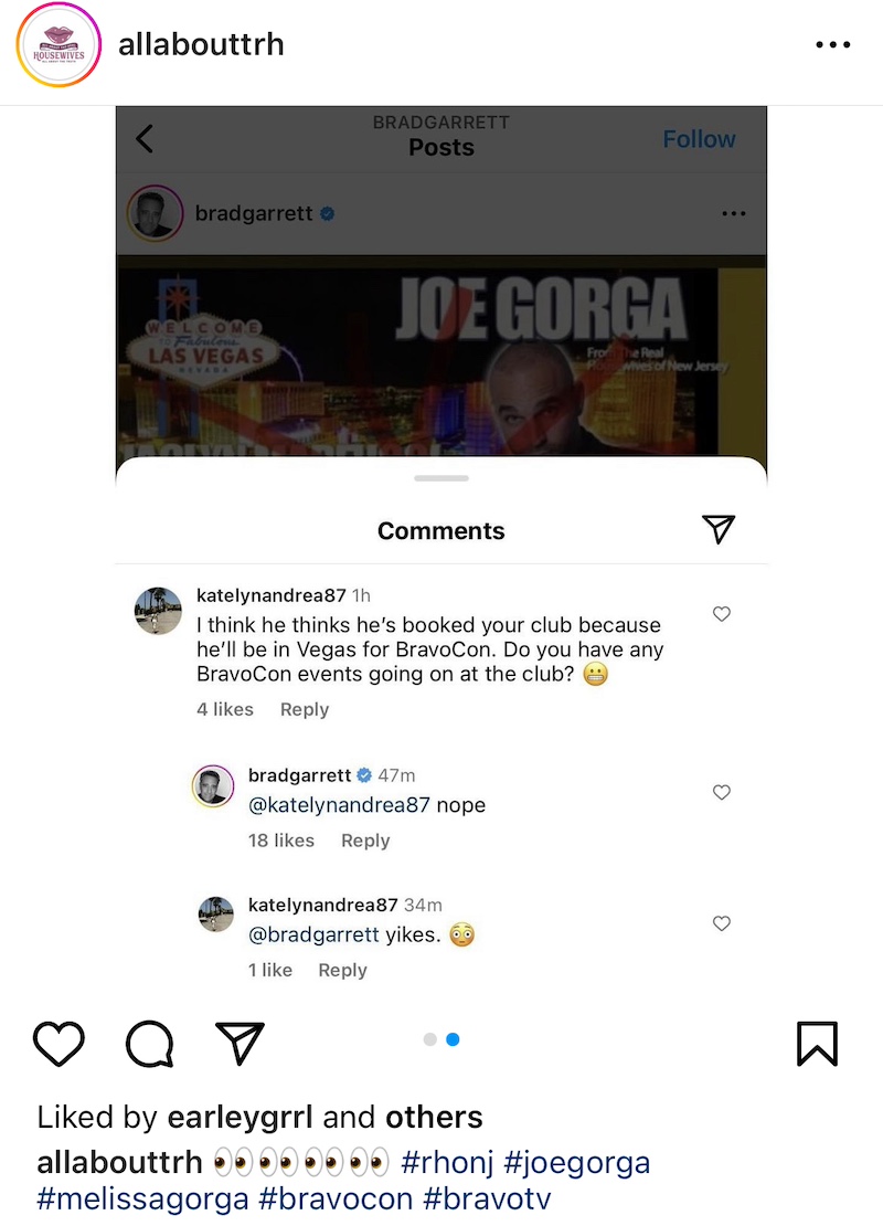 Brad Garrett Denies JOe Gorga Comedy Show at His Club