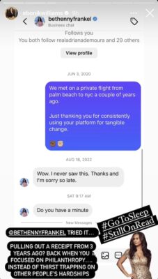 Bethenny Frankel Leaks DM From Eboni K. Williams Amid Feud