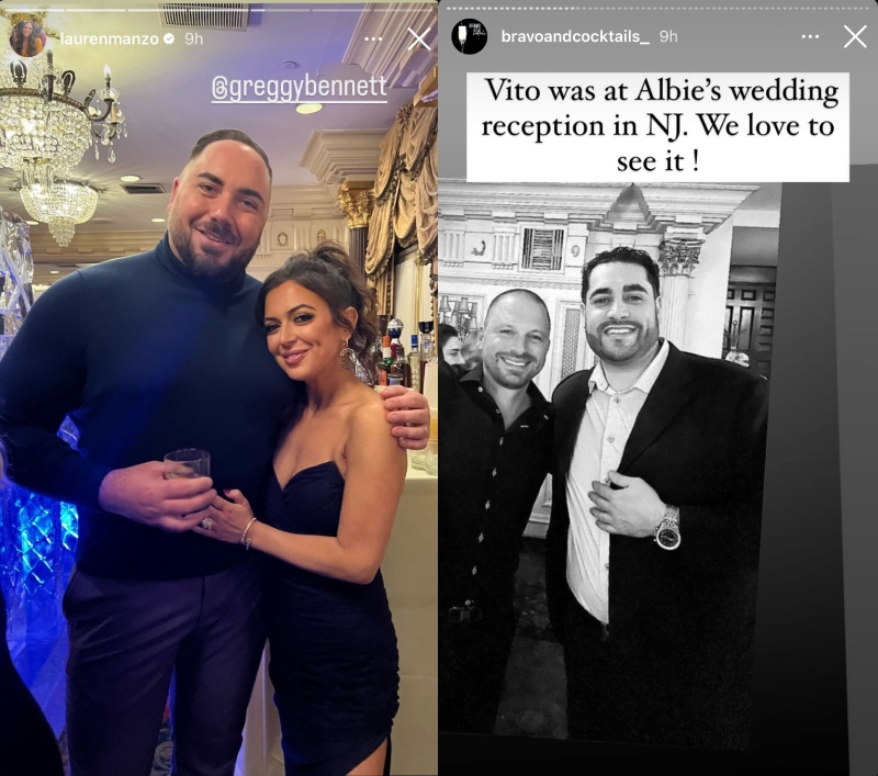 RHONJ Lauren Manzo and Vito Scalia at Albie Manzo's Second Wedding